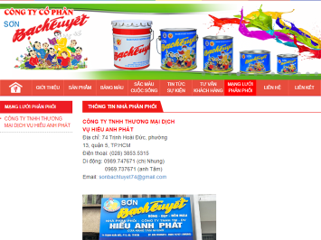 ĐẠI LÝ CHÍNH THỨC CỦA SƠN BẠCH TUYẾT